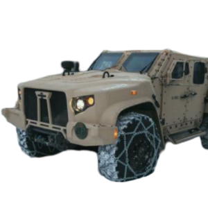 Armored vehicle with signalling lights