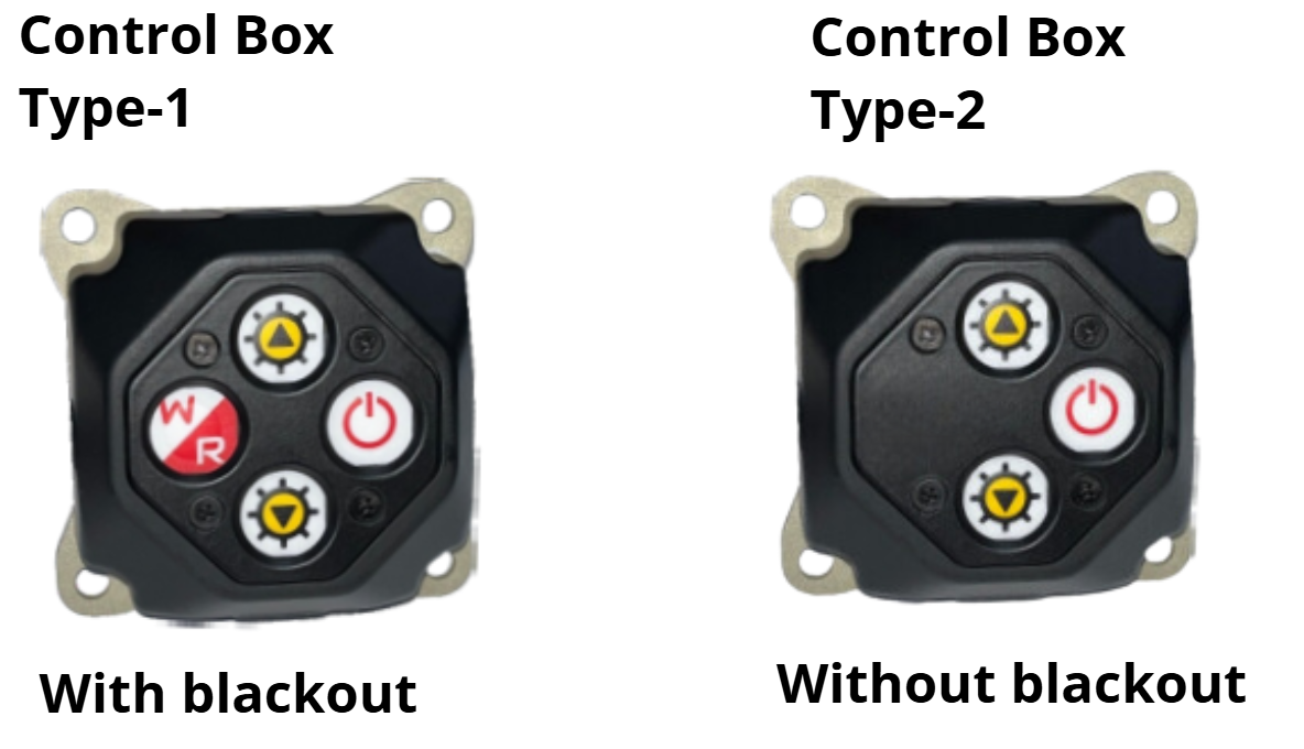 LED shelter light control box options