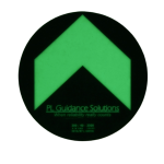 Glow in the dark floor arrow
