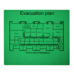 glow in the dark evacuation plan in the dark