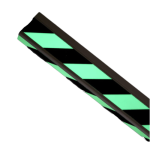 Striped glow in the dark stairway strip