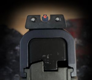 Evergreen-led-sight-illumination Tritium Sights on pistol