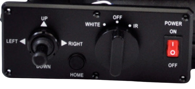 Control panel of remote controlled search light