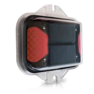 Solar-Powered LED Warning Flasher | Multi-Mode Safety Beacon