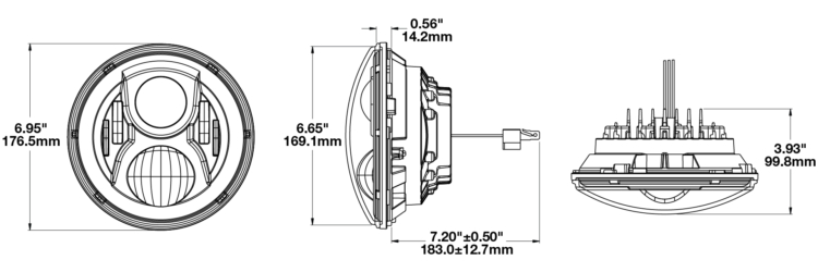 Dimension sjheet of the Model 8700 Evo 2