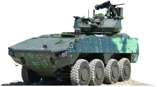 LED Headlights – Model 8700 EVO 2 PRO mounted on armored vehicle
