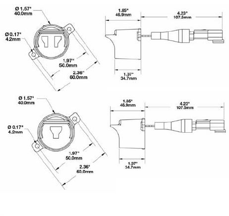 BLACKOUTBLACKOUT Model 03475 - 2 Military vehicle black out lights - model 0347