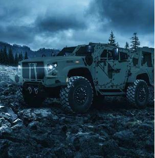 JLTV-led-blackout-light-tan-front-view-2018-1200x1200 - 4 Model 05561 LED Signal Lights – Military Black Out Lights