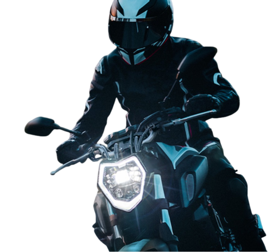 motorcycle-lighting (1) Motorcyle with adaptive cornering lights
