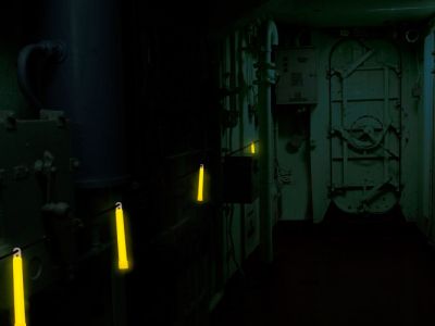 Chemical-light-on-boat-in-dark chemical light on a boat