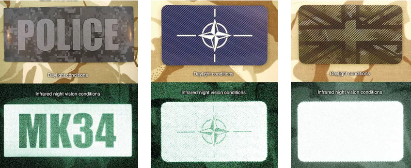 identification-patches Identification patches during day and night time