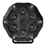 led-auxiliary-light-trail-6-black-front-view- Round LED Work Light frontside