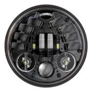 Motorcycle Headlight with Adaptive Cornering shown from the front