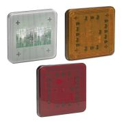 LED Square Signal and Tail Lights white, orange and red