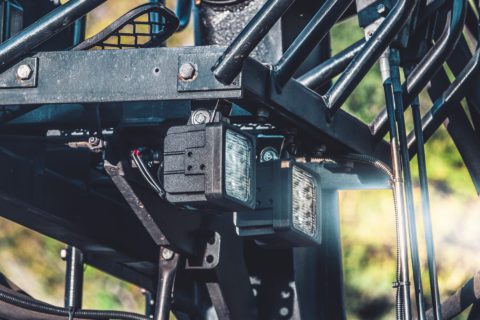 GXL2 The GXL worklight with magnetic base on a crane