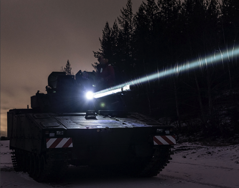 B120 placed on a tank