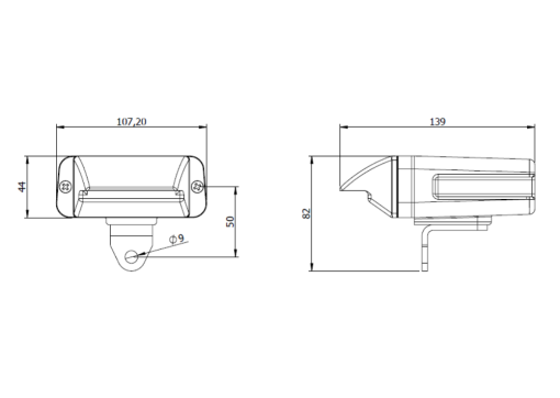 led-blackout-driving-light-dimensions