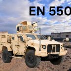Military vehicle complying with EN 55015