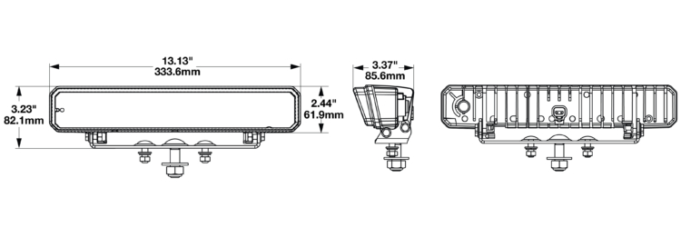 the dimensions of the model 9901