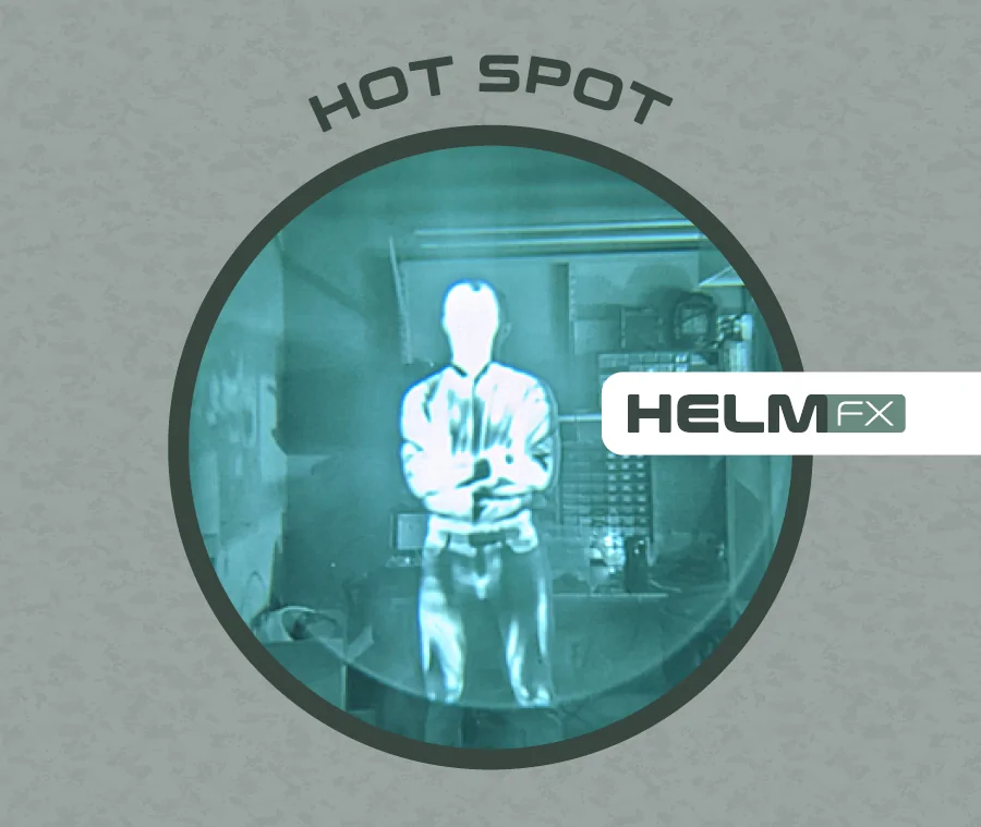 Hot spot thermal display