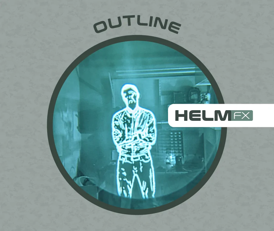 Outline thermal display