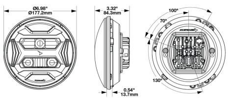 8700-evo-x-headlight-dimensions model 8700-evo-x-headlight dimensions