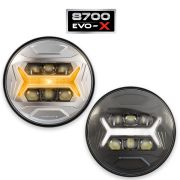 model 8700 evo x 5 in 1 headlight turned on